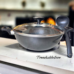 Non- Stick 26cm Cooking Wok with Spoon