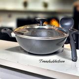 Non- Stick 26cm Cooking Wok with Spoon