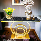 Luxurious Console With MDF Wooden Top Shelf