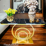 Luxurious Console With MDF Wooden Top Shelf
