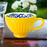 Single Ceramic Breakfast Art Mug