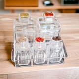 Acrylic Spice Jars 5pcs