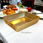 Stainless steel Golden Serving Pan