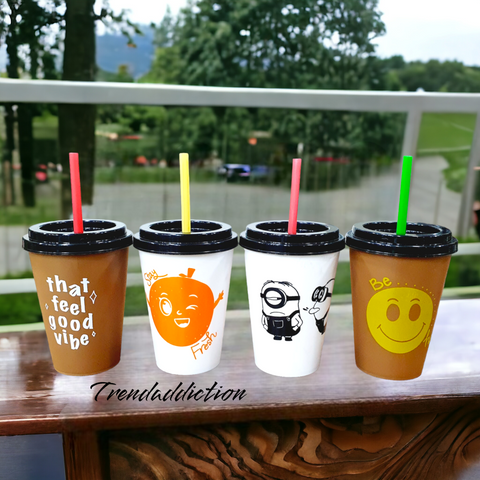 Juice Mugs With Straw