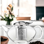 Wilmax Glass Tea Pot With Tea Strainer 650ml