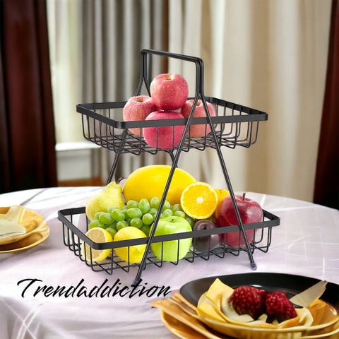 2-layer fruit and vegetable basket