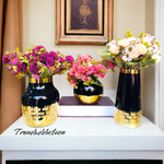 Black And Golden Vase