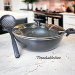 Non- Stick 30cm Cooking Wok with Spoon